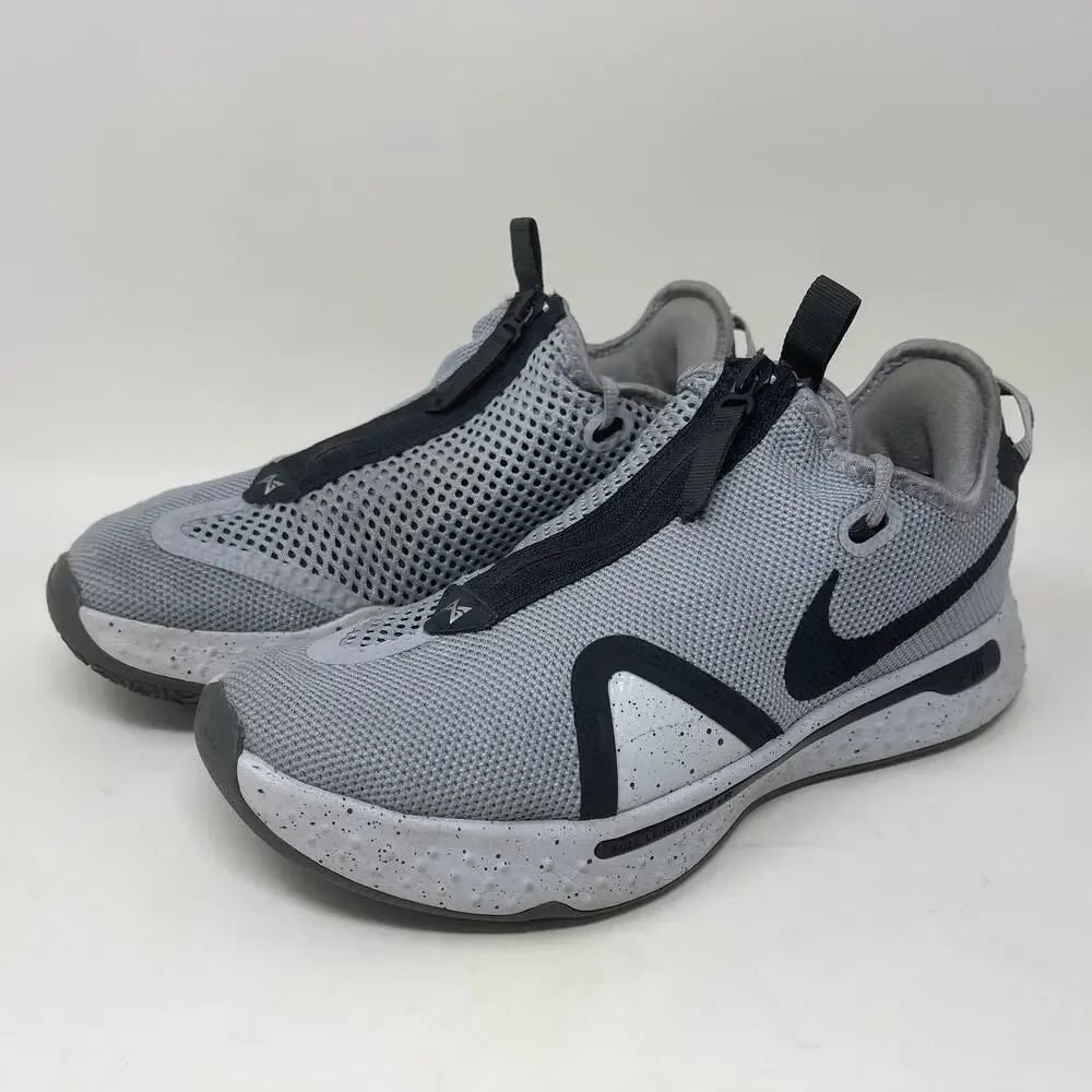 Nike PG 4 Team Basketball Shoes Men's 8 1/2 Wolf Gray 103.5=L.5.7